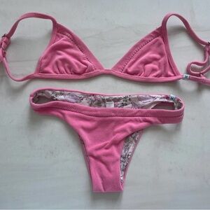 Love shack fancy x Hurley collar bikini! Reversible!